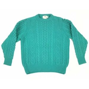EMS 100% Wool Cable Knit Sweater